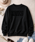 Zodiac Sign Embroidered Sweatshirt