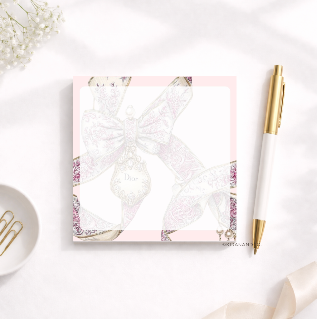 Pink Dior Memopad