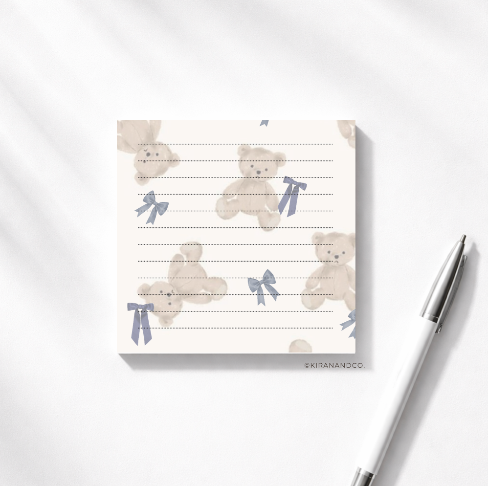 Teddies And Bows Memopad