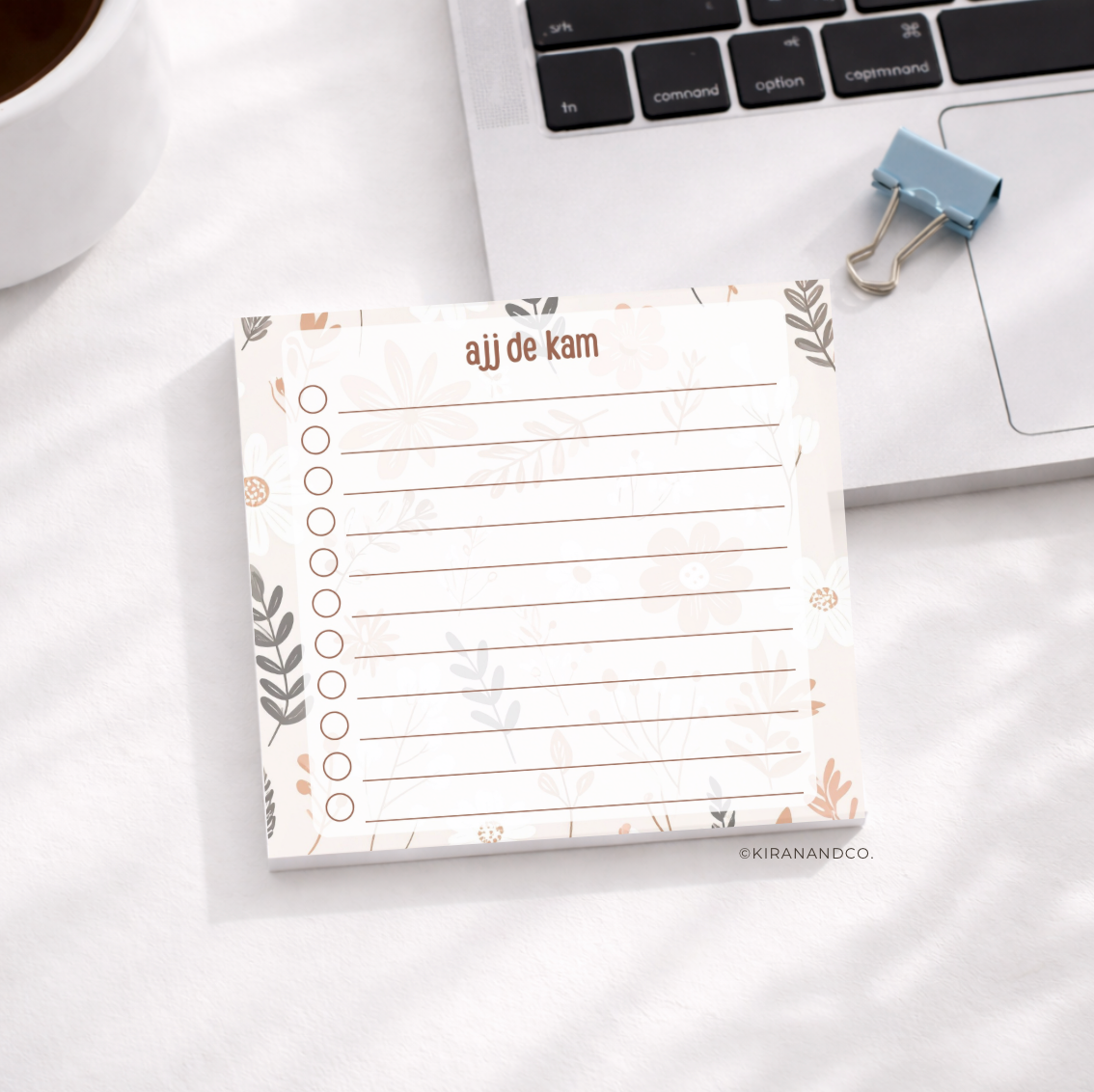 Ajj De Kam Memopad