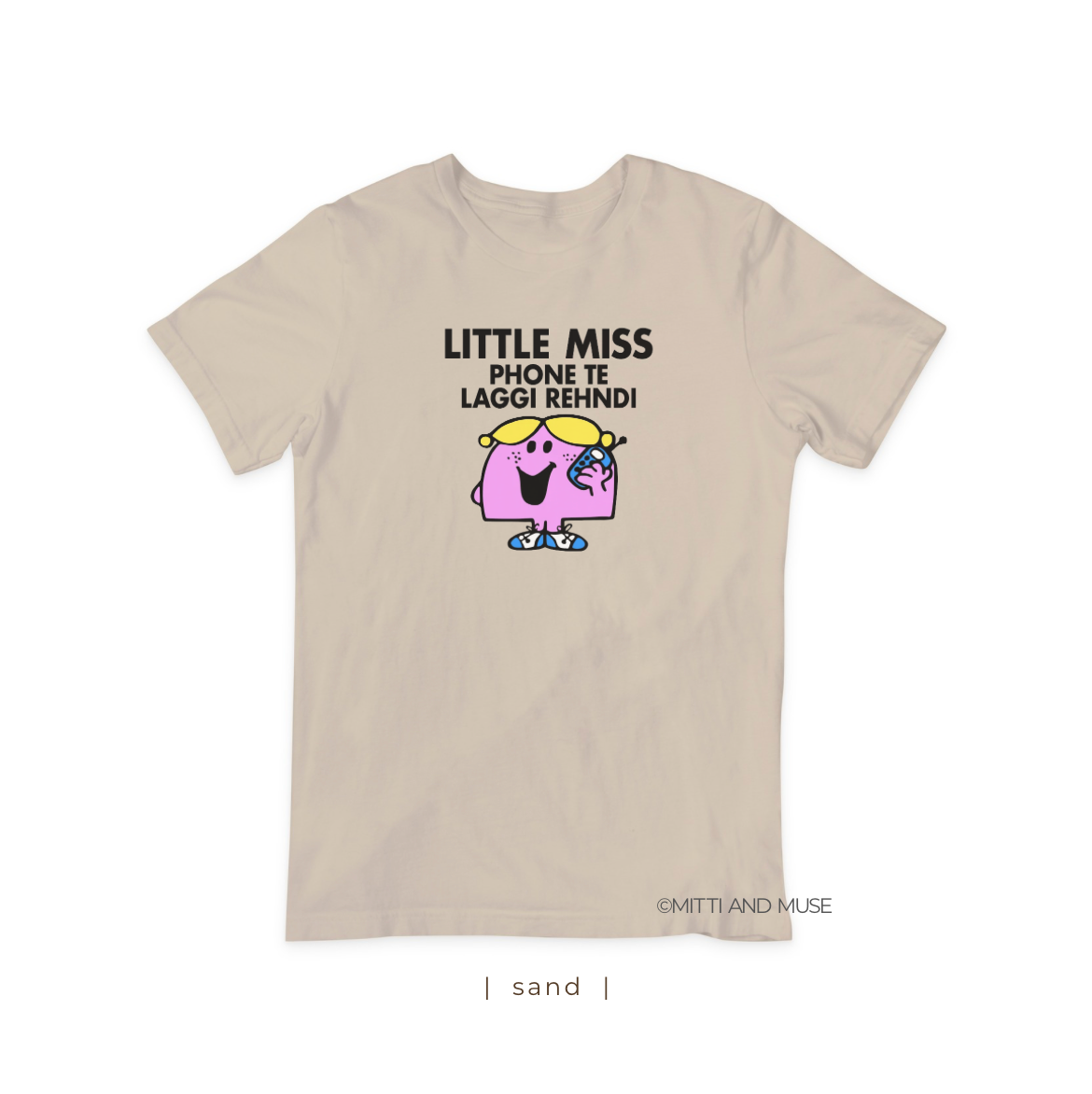 Little Miss Phone Te Laggi Rehndi T-Shirt