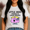 Little Miss Phone Te Laggi Rehndi T-Shirt