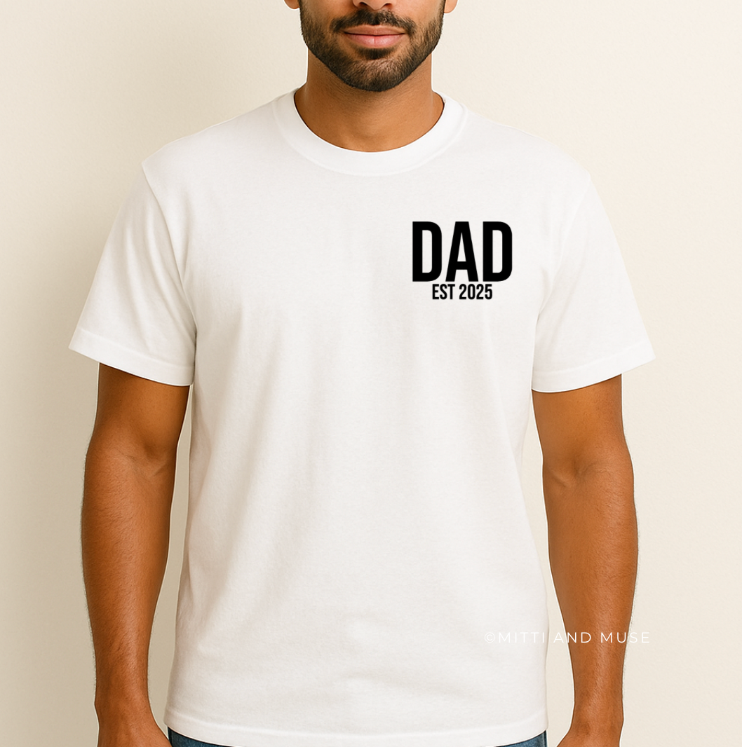 Personalized Dad EST T-Shirt